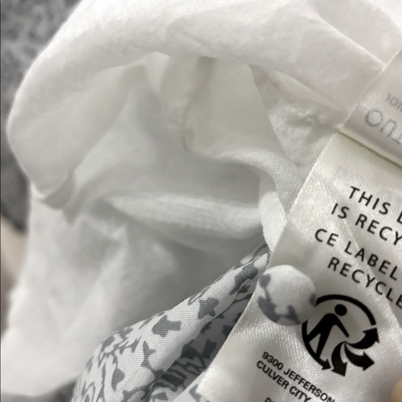 Outerknown Canyon Cotton Floral Maxi Size M Blue White Ditzy Tiered Dress Size M - Picture 10 of 13